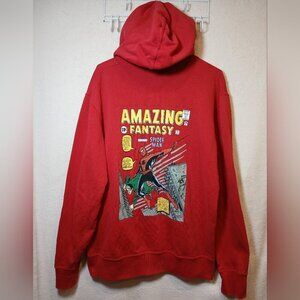 Uniqlo UT Spider-Man Hoodie Size Medium Red MARVEL Comics
